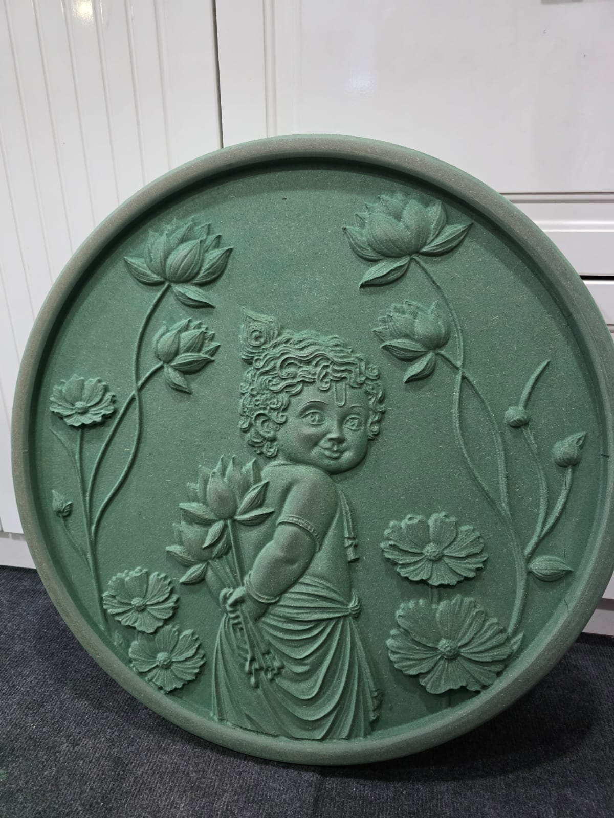 Bal Gopal Krishna Circular Medallion